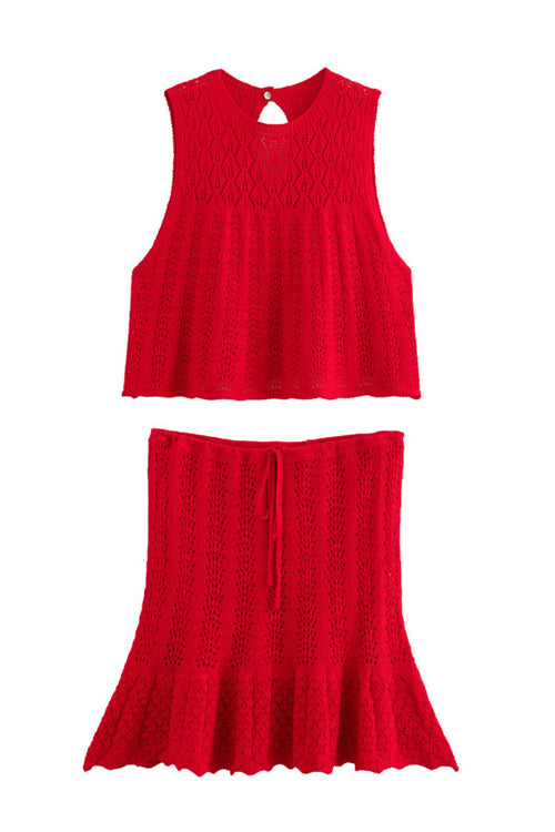 Romantic Tale Knit Crochet Suit