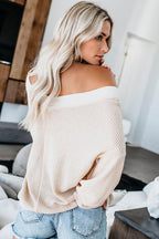 Basics Ellie V-neck Long Sleeve Casual Top