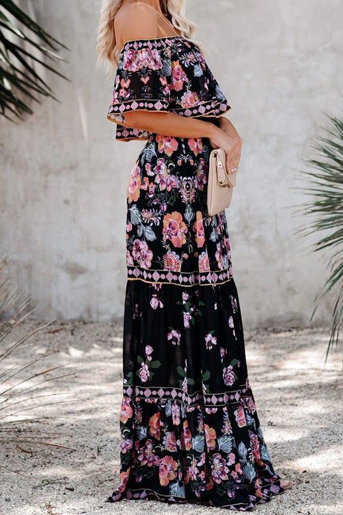 Lost In The Occasion Boho Print Maxi Dress