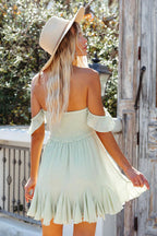 Whatever It Takes Smocked Flare Mini Dress