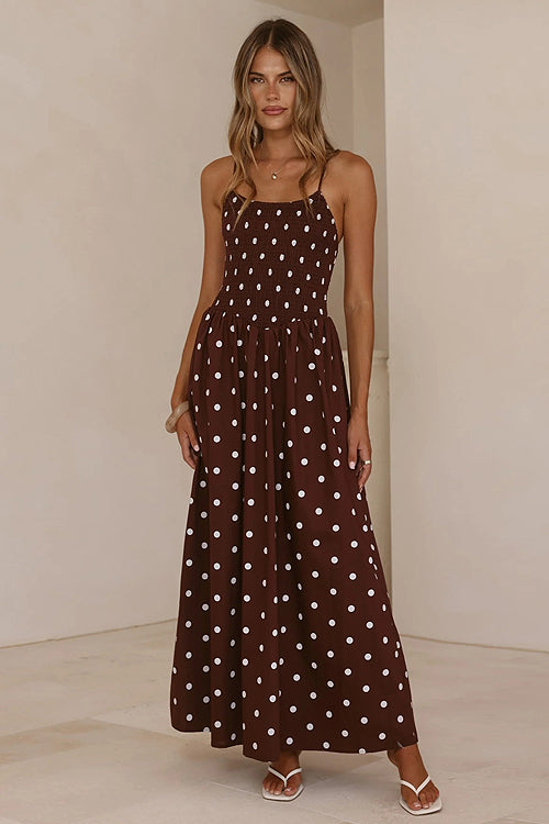 In My Reveries Polka Dots Maxi Dress