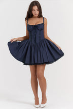 Affection In Your Eyes Lace Print Skater Mini Dress - 9 Colors