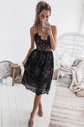 Take Me Out Tonight Lace Midi Dress