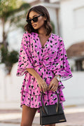 Bring Your Affection Print Layered Mini Dress