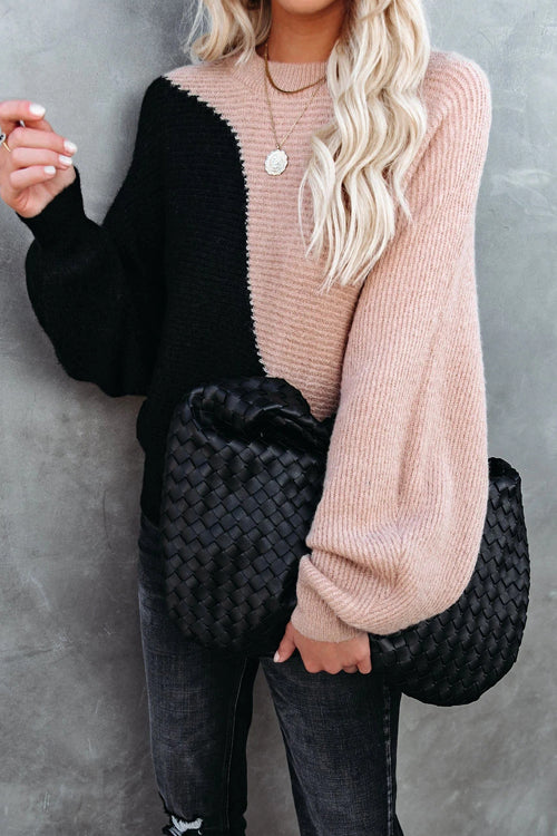 Warm Affection Ribbed Balloon Sleeve Sweater