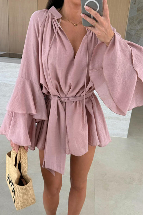 Admirably Polished Flare Mini Dress