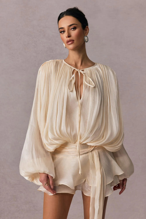 Mesmerize Me Layered Long Sleeve Mini Dress