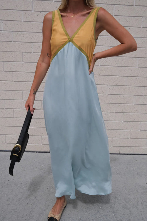 Easily Radiant V-Neck Sleeveless Maxi Dress