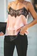 Feel Free Lace Up Cami Top