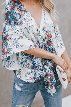 Real Charmer Shivering Print Bowknot Shirt