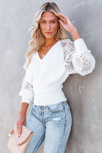 Only Yours Lace Wrap Sweater