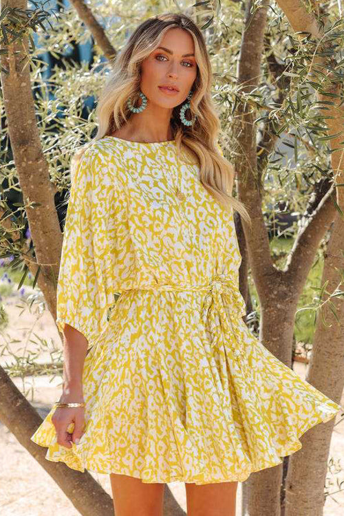 Blossoming Charmer Printed Mini Dress