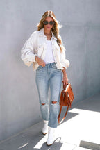 Take A Occasion Pocket Long Sleeve Shacket