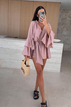 Admirably Polished Flare Mini Dress
