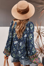 Flourishing Reveries Boho Printed Top