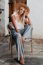 Taking a Vacation Wide Leg Smocked Pants