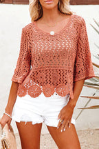 Make Your Life Effortless Cotton Crochet Top