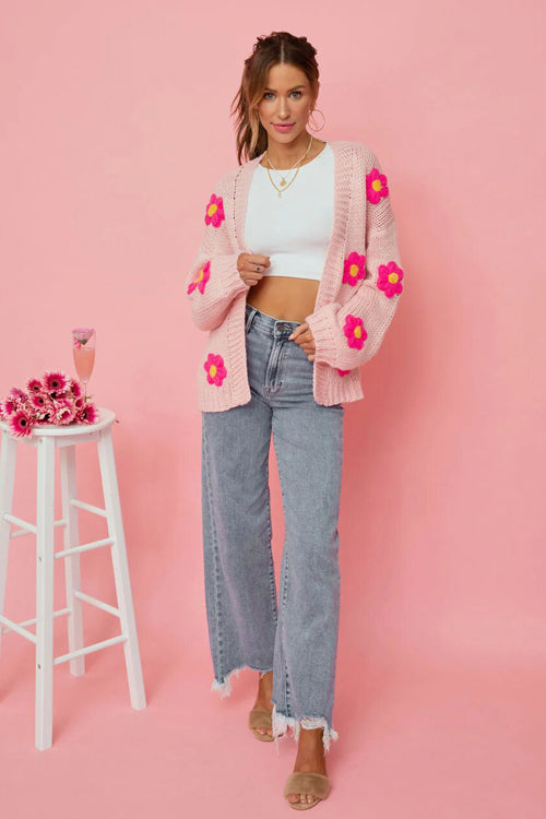 Simple Affection Daisy Oversized Knit Cardigan