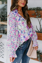 Desert Days Sheer Floral Print Top