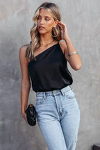 Effortless Endeavor One Shoulder Cami Top