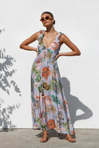 Delightful At Heart Floral Print Maxi Dress