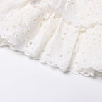 Delightful Like You Pleated Mini Dress - White
