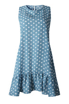 Golden Glow and Smiles Dot A-line Mini Dress