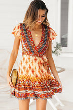 Forever Your Muse Boho Print Mini Dress
