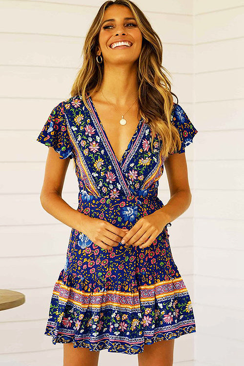 Forever Your Muse Boho Print Mini Dress