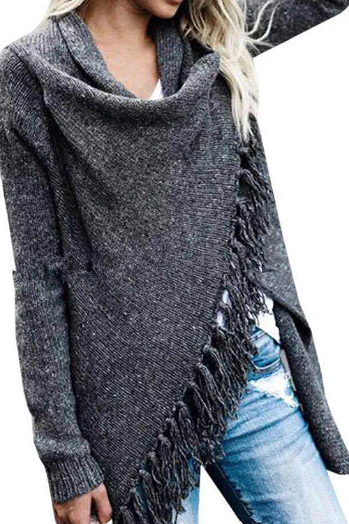 Cozy Up Tassel Sweater Coat