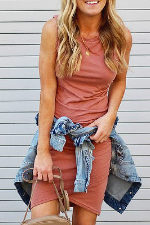 The Greatest Pleated Tank Mini Dress