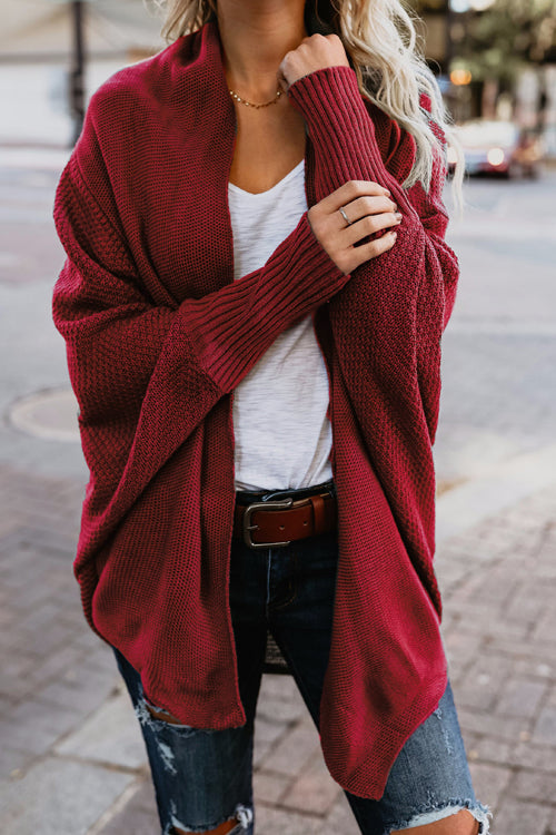 Cozy Charmer Bat-wing Sleeve Sweater Cardigan