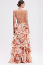 Let There Be Love Story Butterfly Print Maxi Dress